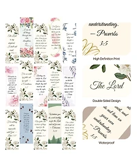 Gnuadz Bible Verse Bookmarks Floral Religious Gifts