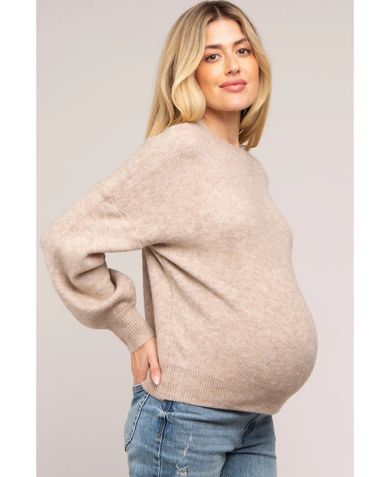 Pinkblush Maternity Bubble Sleeve Sweater