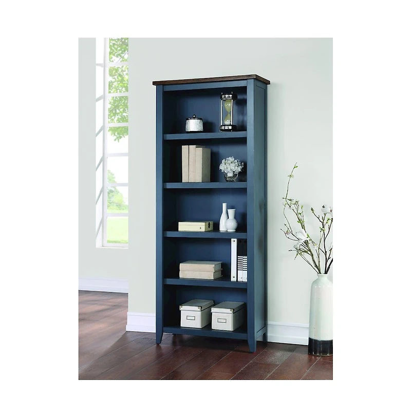 Martin Furniture Fairmont Farmhouse Open Wood Bookcase