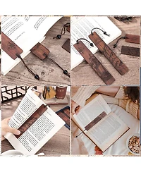Gnuadz Wood Bookmark Men Adventure Carving Vintage Gift