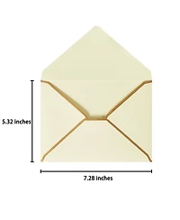 Gnuadz Christmas A7 Envelopes With Border For Invitations Gift Cards