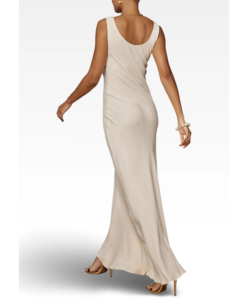 Maids to Measure Women's Pandy Satin Cowl Bridesmaid Dress
