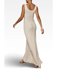 Maids to Measure Women's Pandy Satin Cowl Bridesmaid Dress