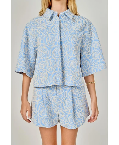 endless rose Women's Embroidered detail Top