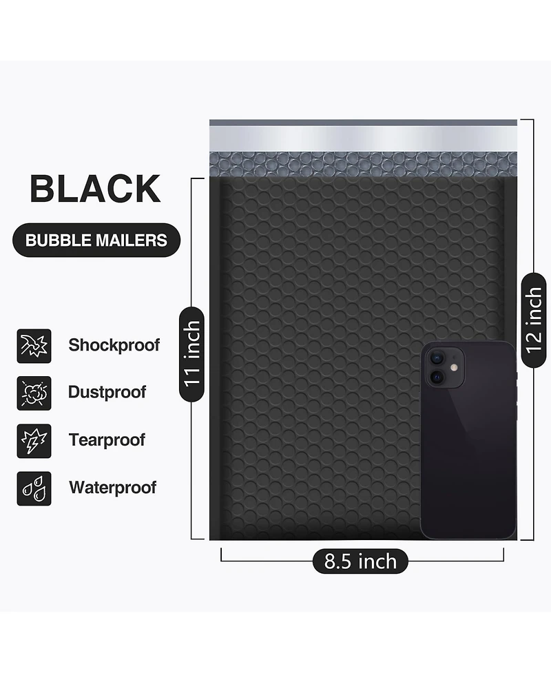 Gnuadz Bubble Mailers Padded Envelopes Self Seal Waterproof Shipping Bags