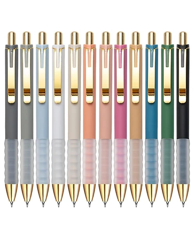 Gnuadz Gel Pens Ink Fine Point Retractable 12-count