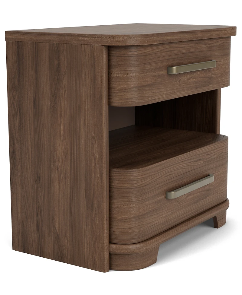 Amelie 29" Wood 2-Drawer Nightstand