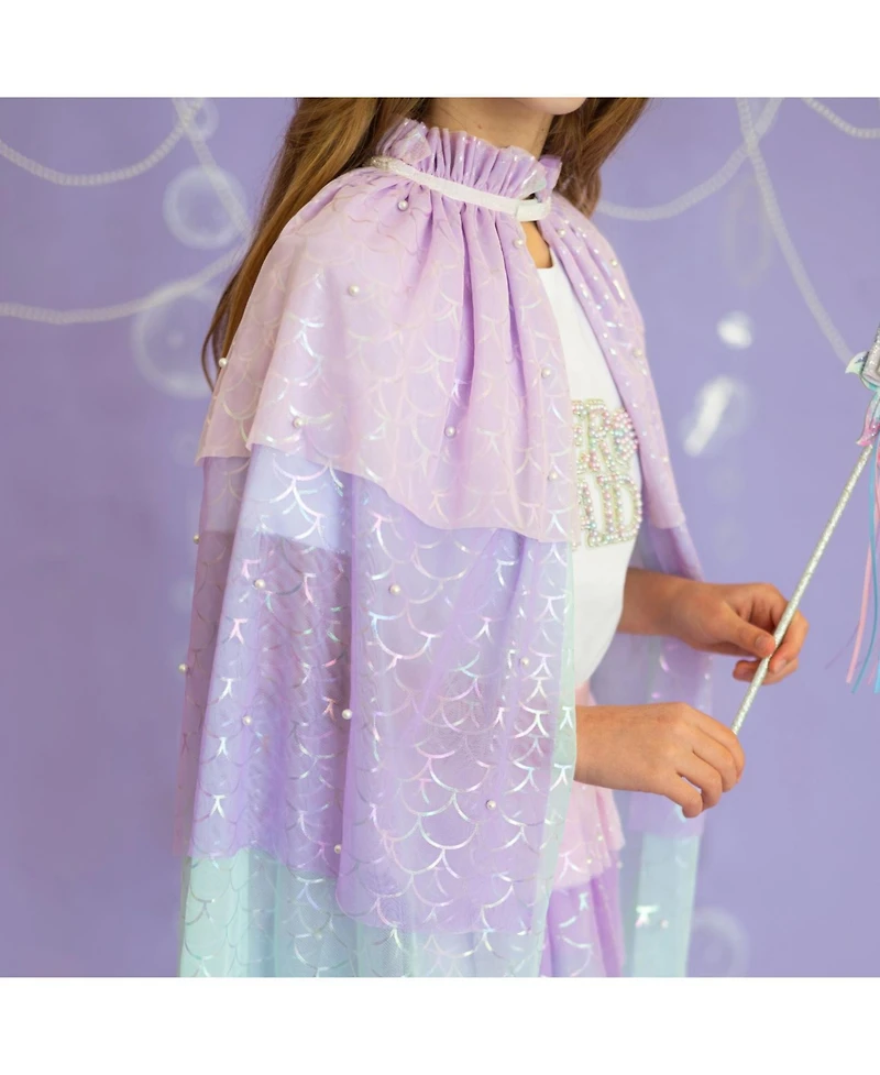Sweet Wink Girls Mermaid Pearl Cape