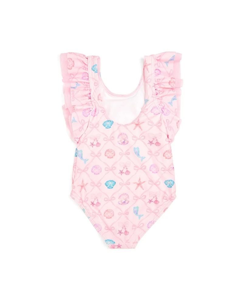 Sweet Wink Baby Girls Mermaid Trellis Bathing Suit