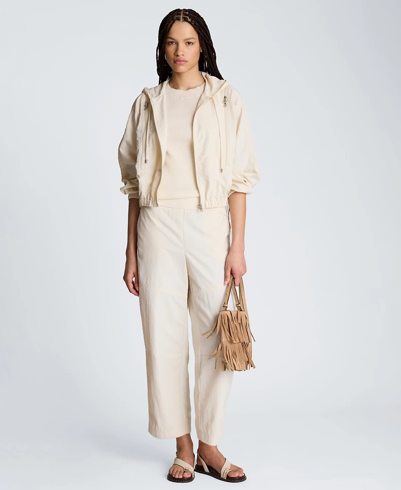 Kenneth Cole Women's Mid-Rise Barrel Leg Pants