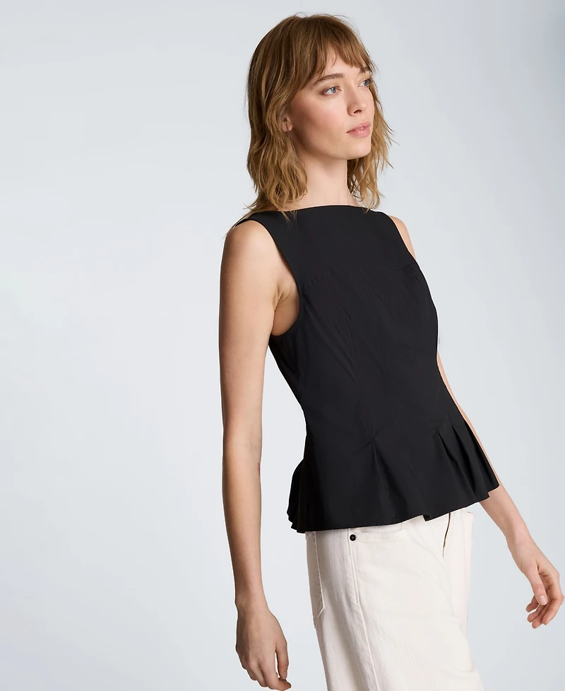 Kenneth Cole Women's Sleeveless Boat Neck Top