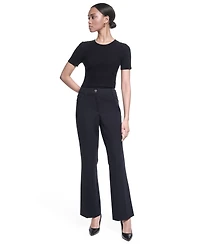 Karl Lagerfeld Paris Women's Mid-Rise Woven Pants