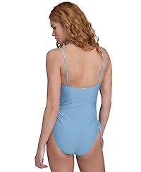 Calvin Klein Women's V-Neck One-Piece Swimsuit