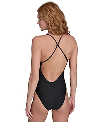 Calvin Klein Women's Cross Back Straps One-Piece Swimsuit