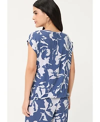 Olsen Women's Abstract Floral T-Shirt