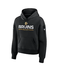 Fanatics Women's Black Boston Bruins Authentic Pro Primary Pullover Hoodie