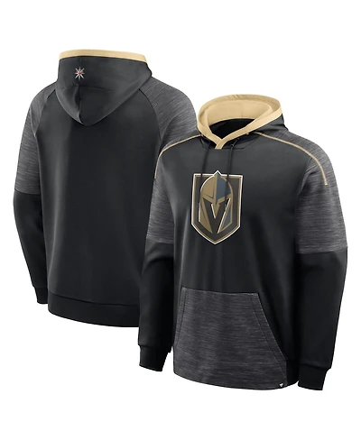Fanatics Men's Black Vegas Golden Knights Goaltender Defender Pullover Hoodie