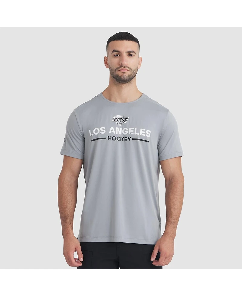 Fanatics Men's Gray Los Angeles Kings Authentic Pro Rink Tech T-Shirt