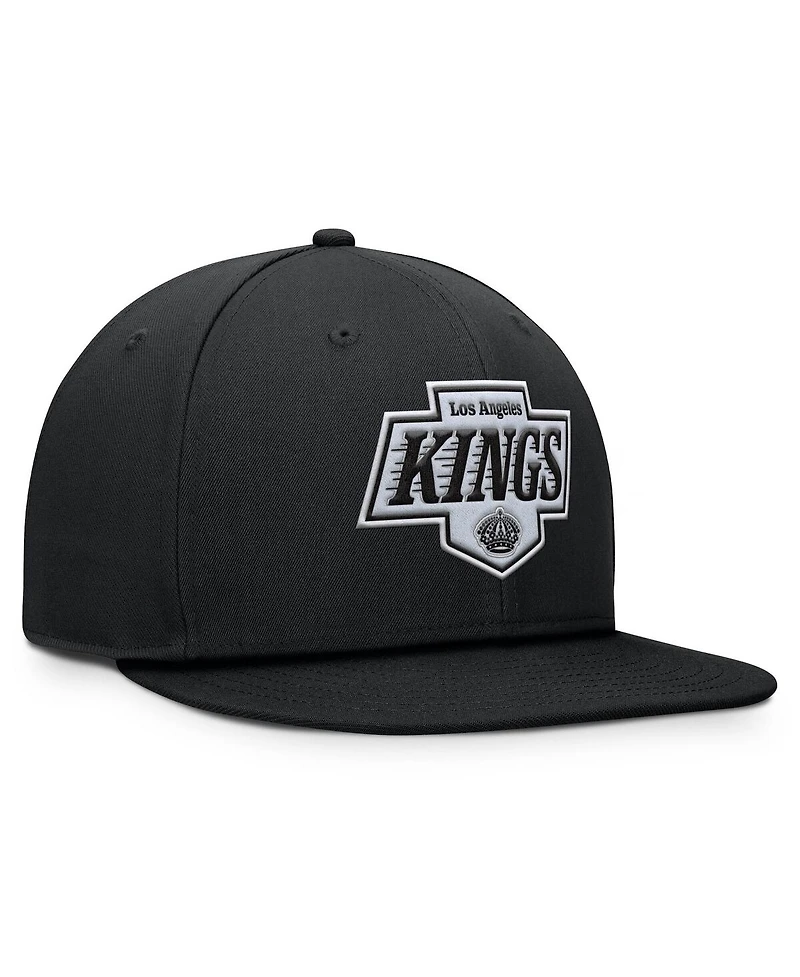 Fanatics Men's Black Los Angeles Kings Primary Logo Snapback Hat