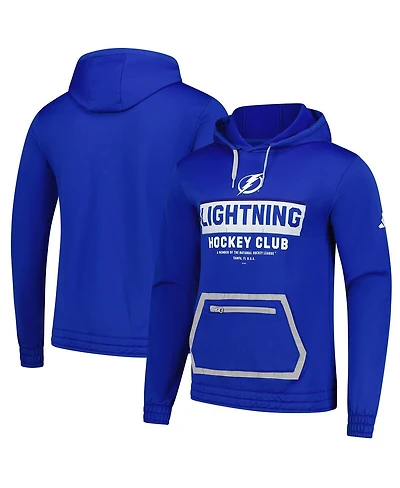 Adidas Men's Blue Tampa Bay Lightning Team Pullover Hoodie
