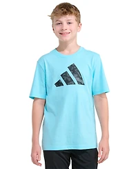 adidas Boys' 8-20 Short-Sleeve Lenticular Camo Logo T-shirt