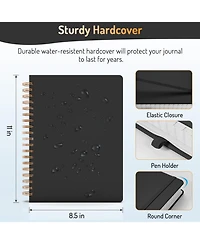 Gnuadz Spiral Journal Notebook Lined Hardcover