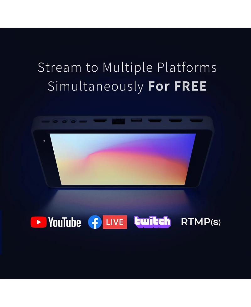 YoloLiv YoloBox Pro All-In-One Multi-Cam Live Streaming Device with Encoder, Switcher, Recorder, Monitor & Audio Mixer
