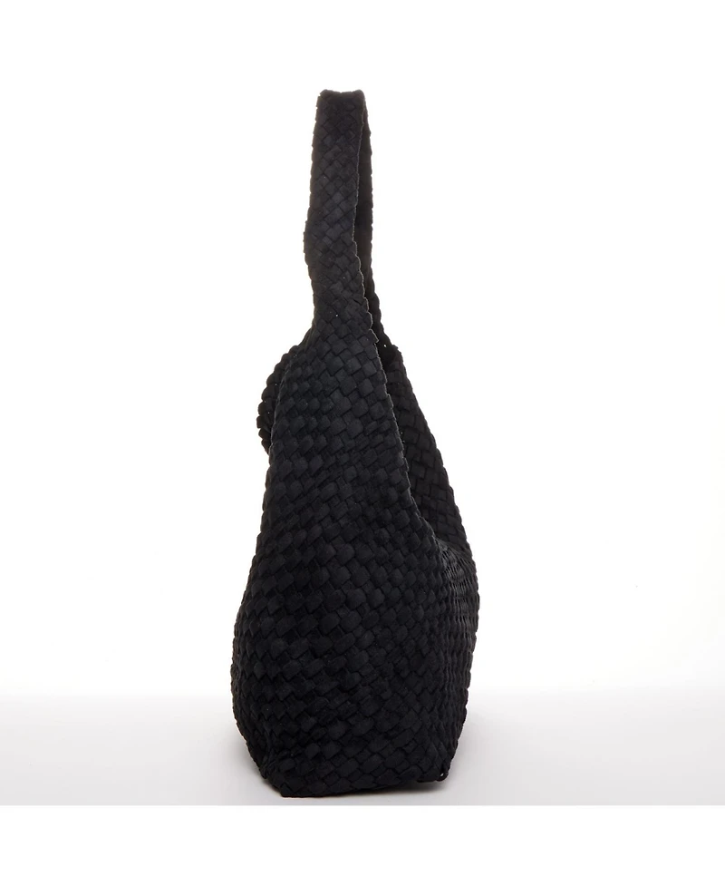 Susu Women's Suede Woven Hobo Bag Large Slouchy Tote for Women Work Shoulder