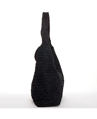 Susu Women's Suede Woven Hobo Bag Large Slouchy Tote for Women Work Shoulder