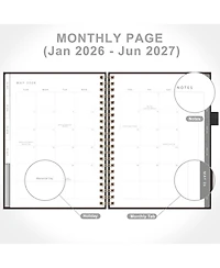Gnuadz 2026 Planner Daily Weekly Monthly 18-Month 100GSM