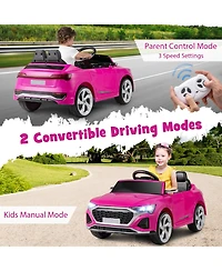 12V Kids Ride on Car Licensed Audi SQ8 with Remote Control and 3 Speeds