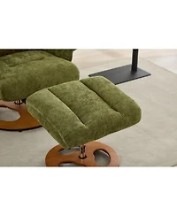 Streamdale Furniture Ergonomic Swivel Recliner with Ottoman, Massage