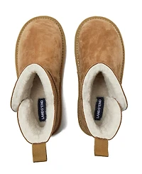 Lands' End Kids Lined Suede Indoor Outdoor Boots