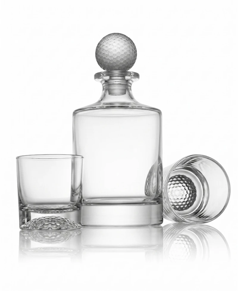 Godinger 3-Pc. Golf Decanter Set