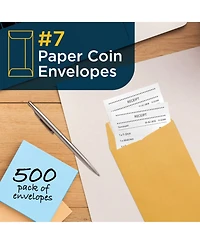 Gnuadz Paper Envelopes Gummed Flaps Blank Receipts Storage
