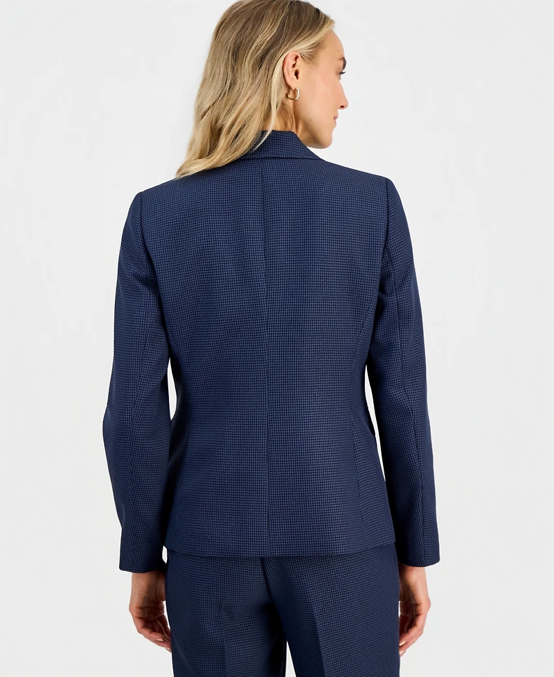Kasper Petite Notch Collar 3-Button Padded Blazer