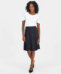 Kasper Women's Box Pleat Skirt
