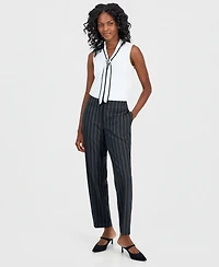 Kasper Women's Ava Straight-Leg Pinstripe Pants