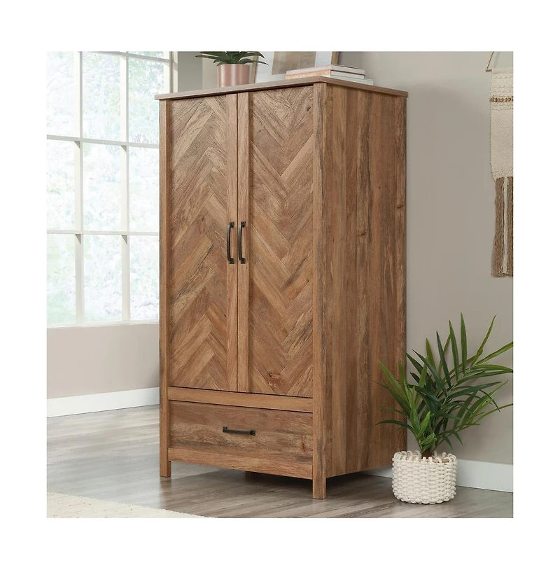Sauder Cannery Bridge Armoire, Sindoori Mango finish