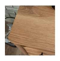 Sauder Dover Edge Desk, Timber Oak finish