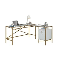 Sauder Harper Heights L Desk finish