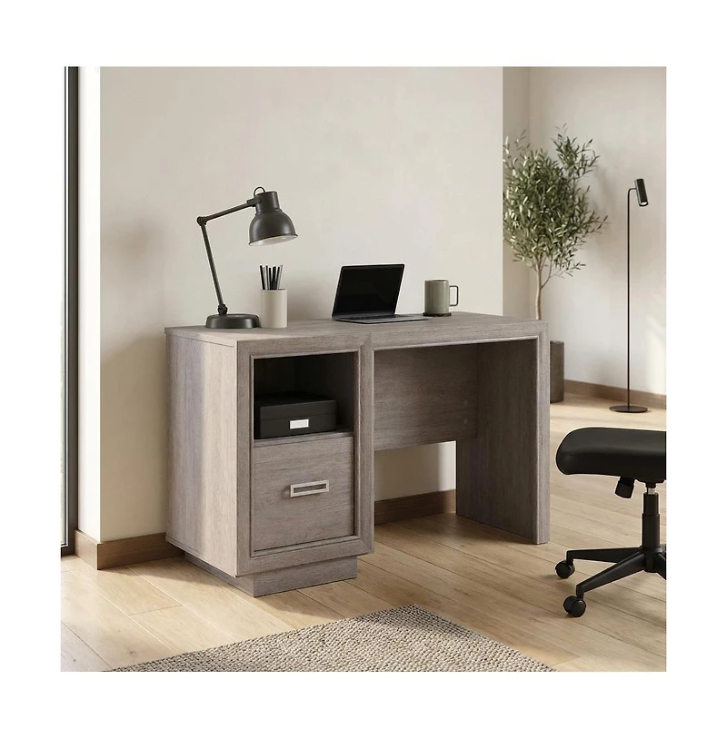 Sauder Hayes Garden Desk, Ashen Oak finish