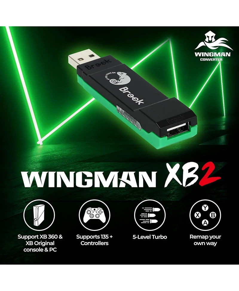 Brook Wingman XB2 Wireless Controller Adapter for Xbox 360, Xbox and Pc