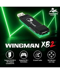 Brook Wingman XB2 Wireless Controller Adapter for Xbox 360, Xbox and Pc