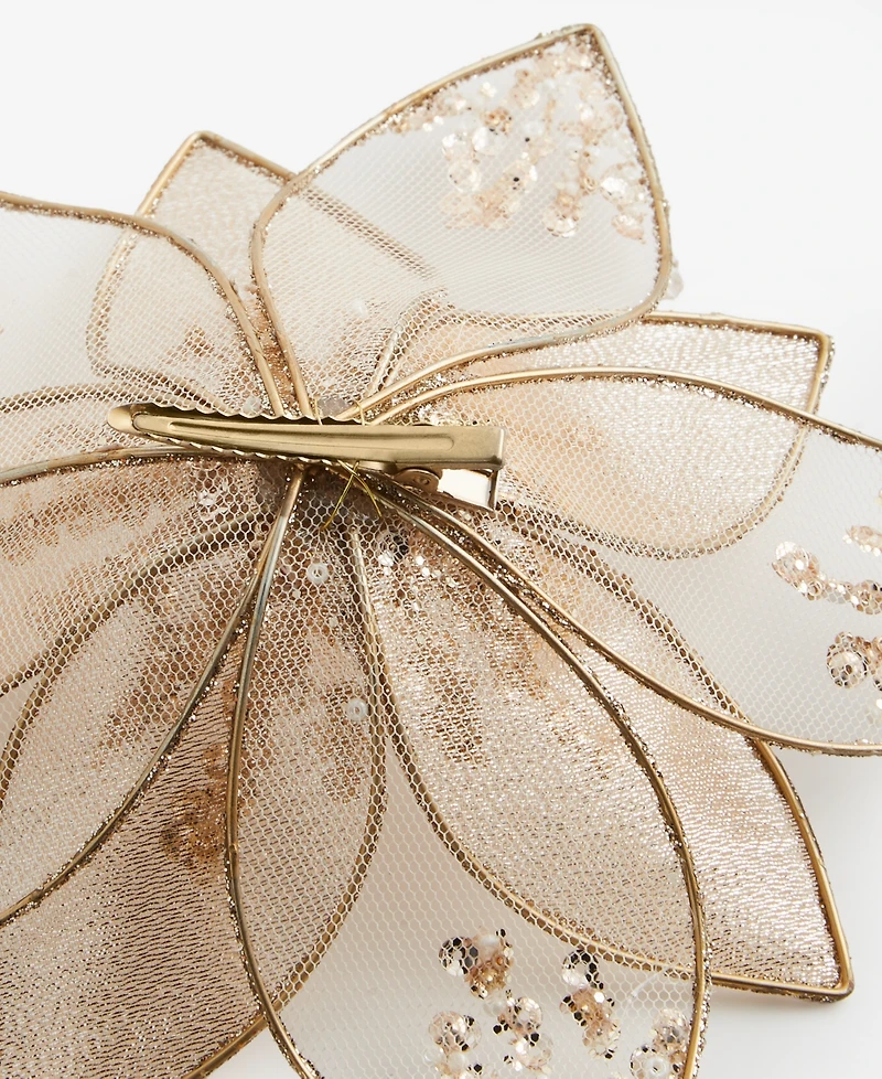 Holiday Lane Jeweled Classics Flower Clip, Macy's Exclusive