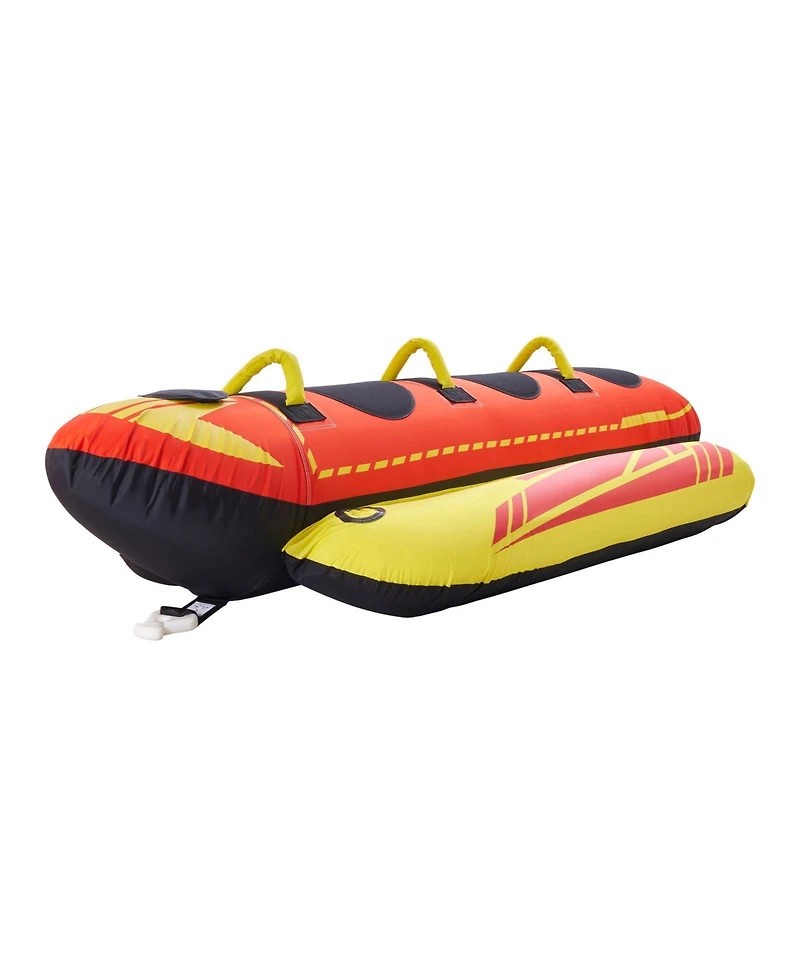 Hikeen Towable Tubes for Boating 1 3 Riders Inflatable Boat Tubes and Towables 510lbs Capacity Hot Dog Water Sport Tube for Boat to Pull