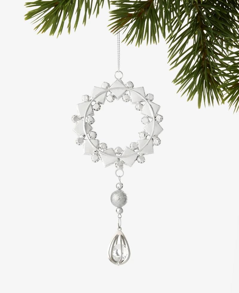 Holiday Lane Jeweled Elegance Sparkling Wreath Ornament, Exclusively at Macy's