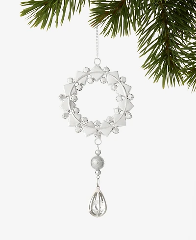 Holiday Lane Jeweled Elegance Sparkling Wreath Ornament, Exclusively at Macy's