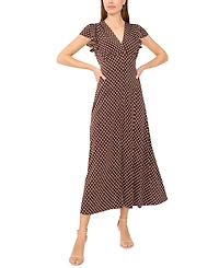 Msk Women's Dot Maxi Dress