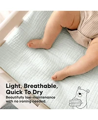 KeaBabies Lyra Muslin Changing Pad Cover for Baby Girls, Boys, Cotton Diaper Table Sheets